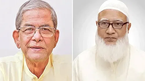 নবনির্বাচিত প্রেসিডেন্ট মির্জা ফখরুলকে জামায়াত আমীরের অভিনন্দন