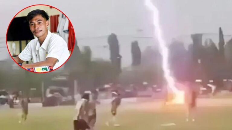 থাইল্যান্ডে ফুটবল ম্যাচ চলাকালীন বজ্রপাতে খেলোয়াড়ের মর্মান্তিক মৃত্যু