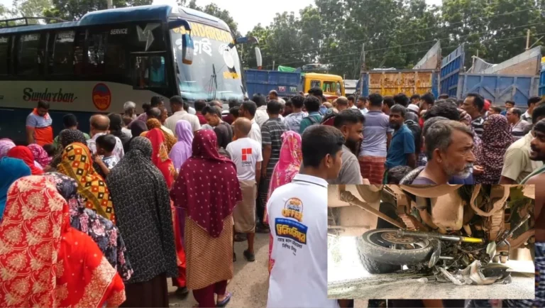 ঝিনাইদহে বাসের চাপায় প্রাণ হারালেন সেনাসদস্য ও তার স্ত্রী