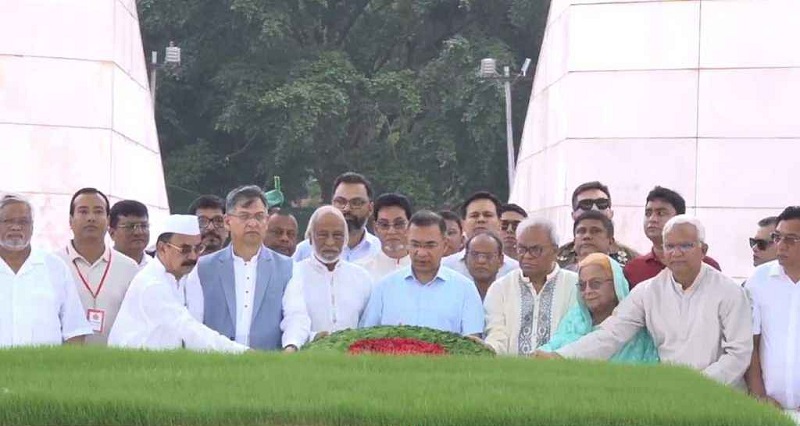 বিএনপির ৪৮তম প্রতিষ্ঠাবার্ষিকী: জিয়াউর রহমান ও খালেদা জিয়ার সমাধিতে প্রধানমন্ত্রীর শ্রদ্ধা