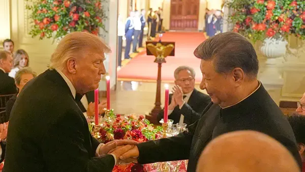 শি জিনপিংয়ের সম্মানে হোয়াইট হাউসে ট্রাম্পের জাঁকজমকপূর্ণ নৈশভোজ