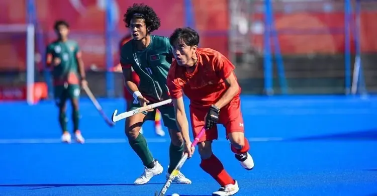 এশিয়ান গেমস হকিতে চীনের কাছে বড় ব্যবধানে হার বাংলাদেশের