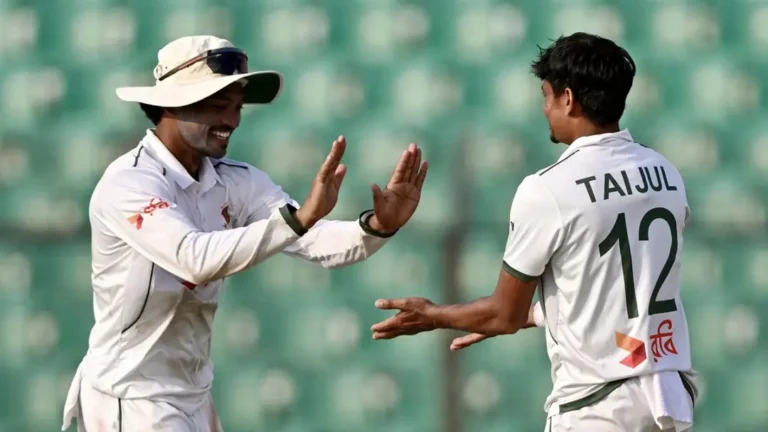 তাইজুল-মিরাজের ঘূর্ণিতে স্বস্তিতে দিন শেষ করল বাংলাদেশ